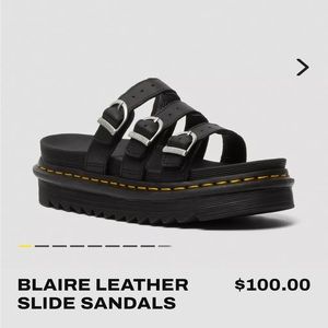 Dr. Marten’s Blaire Leather Slide Sandals in US8